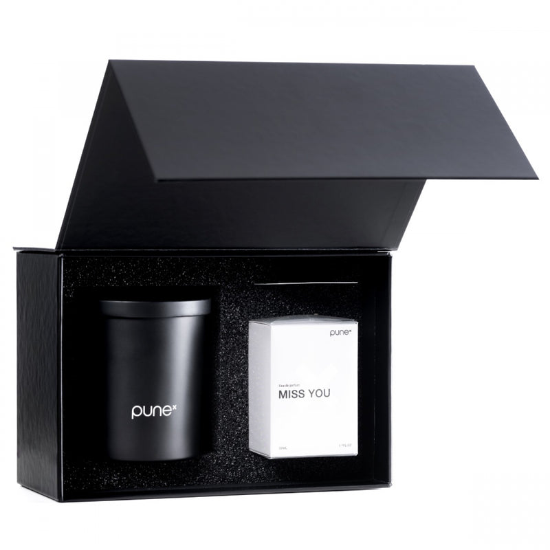 Pune Cosmetics Miss you - Gift set (candle + parfum)
